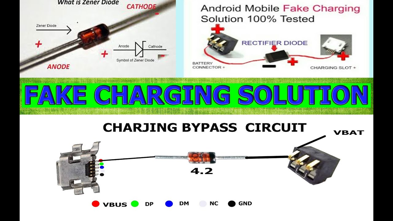 Fake Charging Solution | How To use Zener Diode | China Mobile Charging Solution