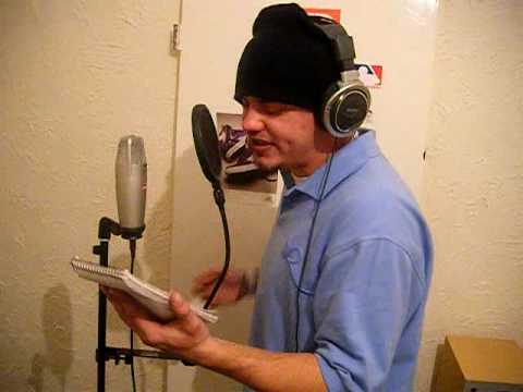 Dreno Spittin' his Verse for his track Stay Down With Akon