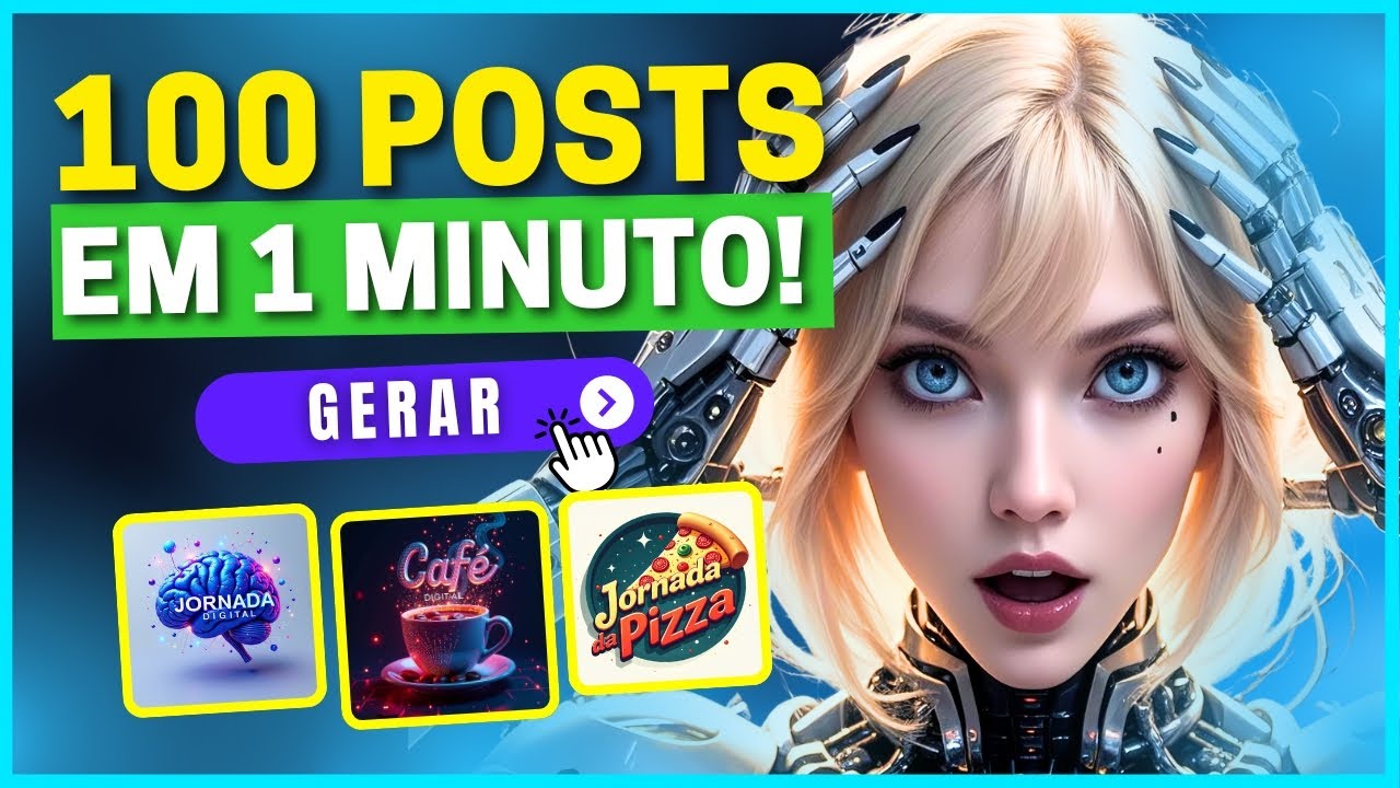 😱 INCRÍVEL: Essa IA Cria Posts e Criativos em Segundos! MolyPix.AI