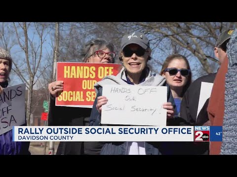 Rally outside Nashville, TN's Social Security office