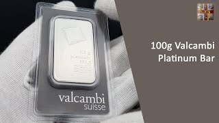 100g Valcambi Platinum Bar