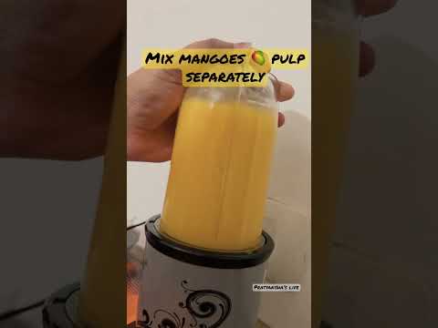 Summer special: How to make yummy mango 🥭 milkshake 😋 #pratyakshalife #ytshorts #mangomilkshake
