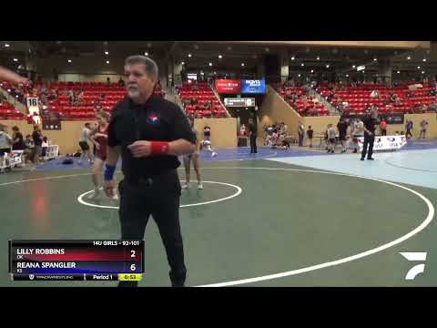 92-101 Lbs Round 2 - Lilly Robbins, OK Vs Reana Spangler, KS 5cb1