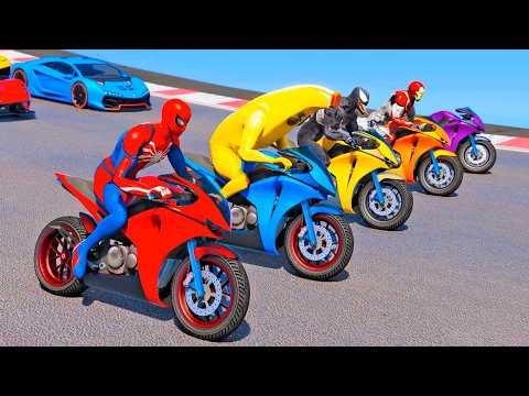 SPIDER-MAN AND FRIENDS MOTORCYCLE JUMP! MOTORCYCLES WITH SPIDER-MAN #24 - IR GAMES