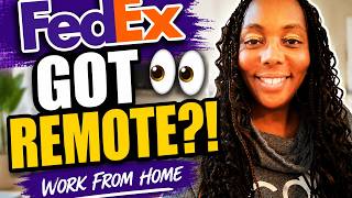Work from Home Jobs Hiring Now!! FedEx Remote Job Opportunity (Remote Jobs Paid Training)