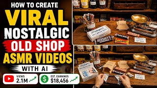 How to Create VIRAL Nostalgic Old Shop ASMR Videos With AI (Millions of Views!)