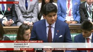Hazeem Arif Magna Carta Speech - House of Commons Despatch box