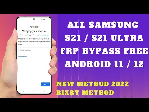 SAMSUNG GALAXY S21/S21 ULTRA ANDROID 12 FRP BYPASS