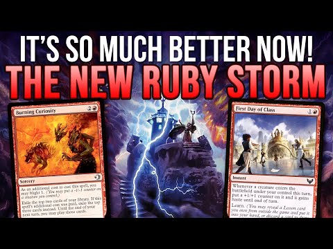 ⛈️THE NEW PAUPER RUBY STORM⛈️ Burning Curiosity + First Day of Class | Magic: The Gathering MTG