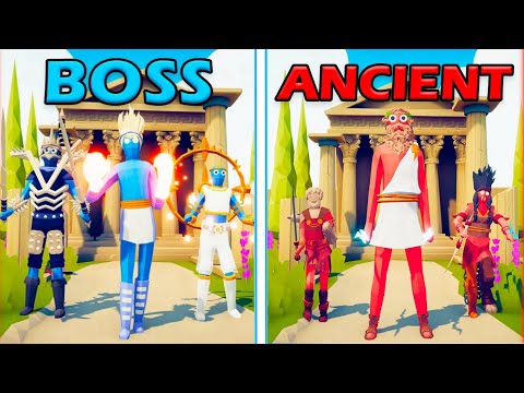 BOSSES TEAM vs MEGA ANCIENT TEAM - Totally Accurate Battle Simulator | TABS