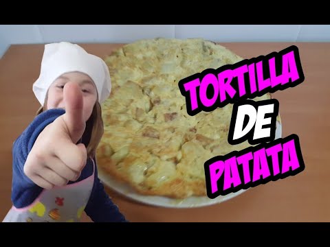 Receta tortilla patata, tortilla española, cocina infantil, recetas infantiles
