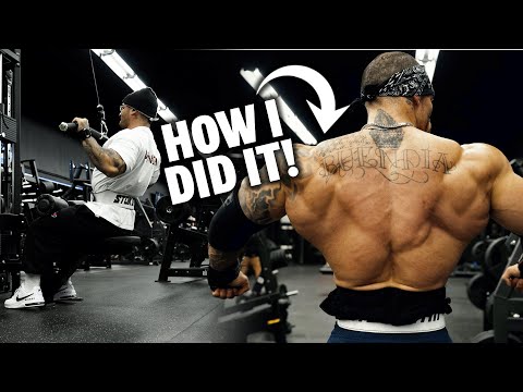 Bodybuilder's tips: How I Added DEPTH to my Back! | Full back workout