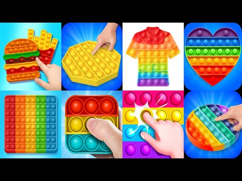Pop It 3D Antistress Anxiety Relief Calming,Fidget Toys 3D Fidget Cube,Pop It Fidget 3D,Pop It Magic - YouTube