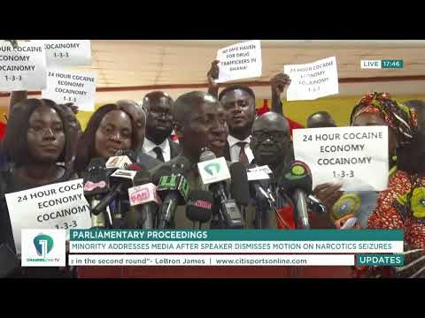 Channel One TV Live! Minority addresses media After Speaker Dismisses Motion on Narcotics Seizures