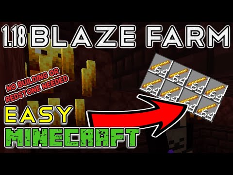 How To Make An Easy Blaze Farm In Minecraft 1.18 : Easiest Blaze Trap IN 2 MINUTES!!!