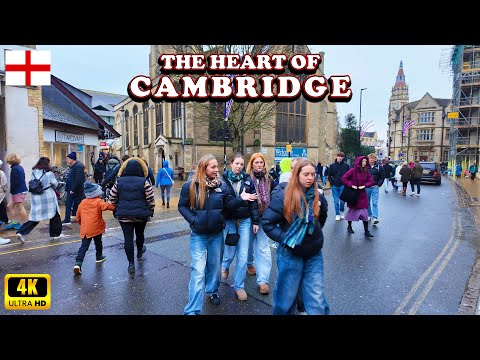 Cambridge City Centre in UK 🇬🇧 Walking Tour