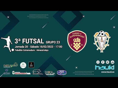 🧔🏻‍⚽ 3ª División Nacional Futsal - Jornada 20 - CD Ciudad de Almendralejo - A.D. Granja FS  🇪🇸