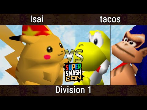 SSC 2023 - Isai (Pikachu) Vs. tacos (Yoshi, Donkey Kong) Smash Bros - SSB64