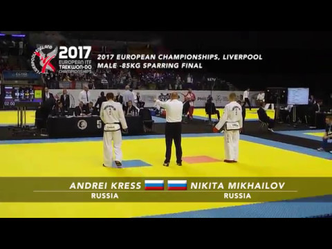 Andrei Kress (RUS) v Nikita Mikhailov (RUS) - Male -85kg Sparring Final