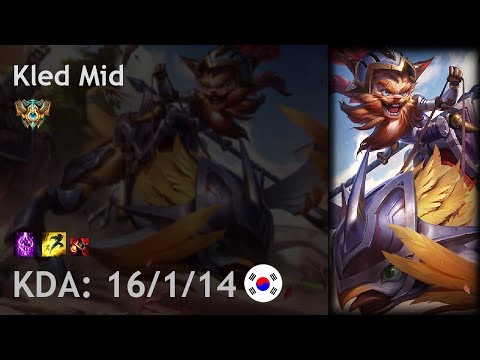 Kled Mid vs Galio - KR Challenger Patch 7.13