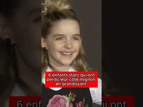 6 enfants stars qui ont perdu leur cot&eacute; mignon en grandissant