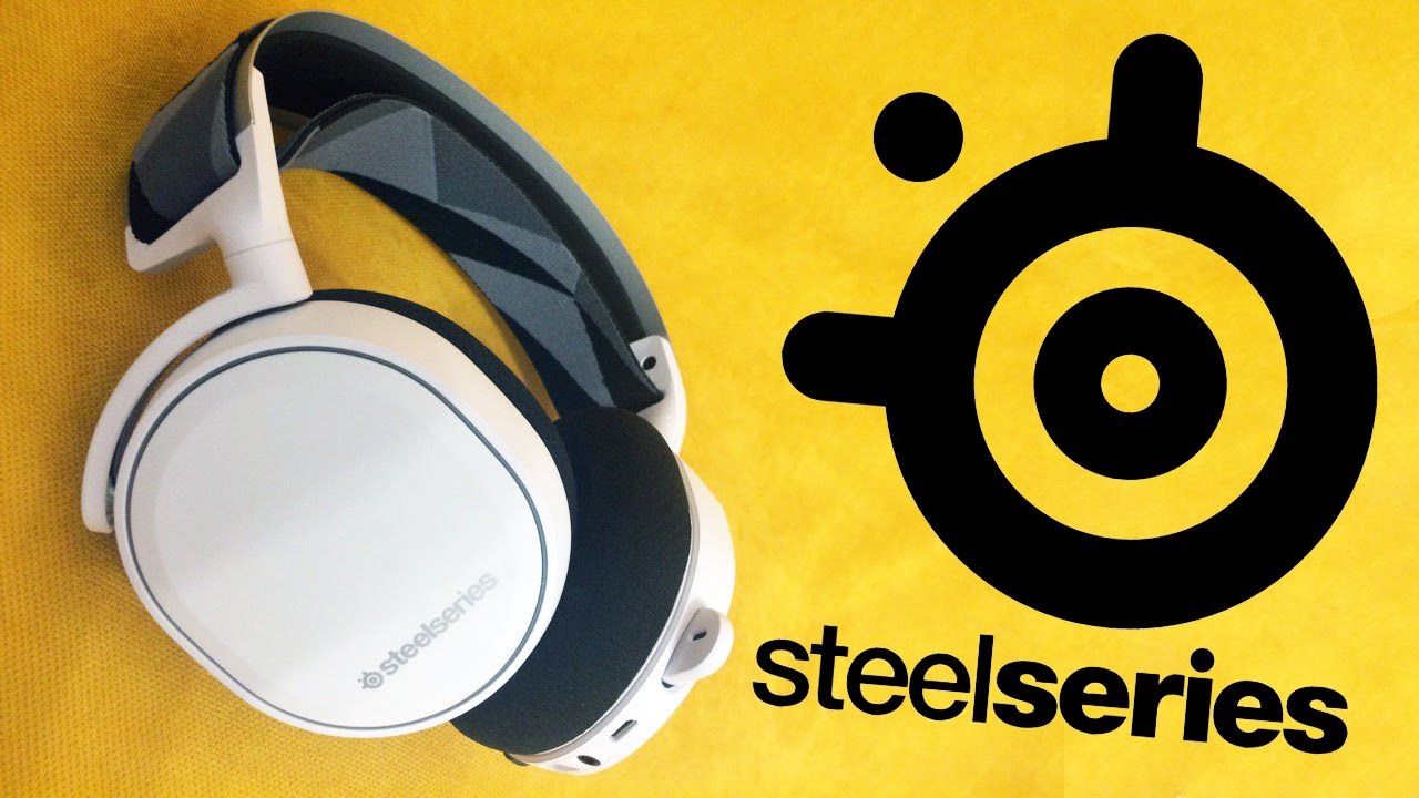 Наушники с микрофоном Steelseries Arctis 7 белые 1.2м мониторы Radio оголовье (61464)