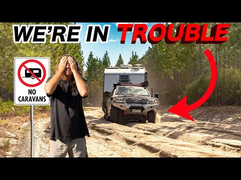 WE MADE A MISTAKE - The ultimate test for our 4x4 & offroad Caravan! Poverty Creek Bribie Island