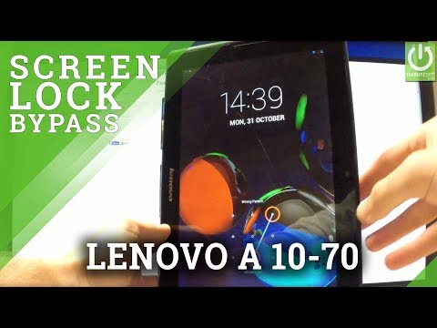 Hard Reset LENOVO A10-70 - Bypass Pattern Lock by Recovery Mode