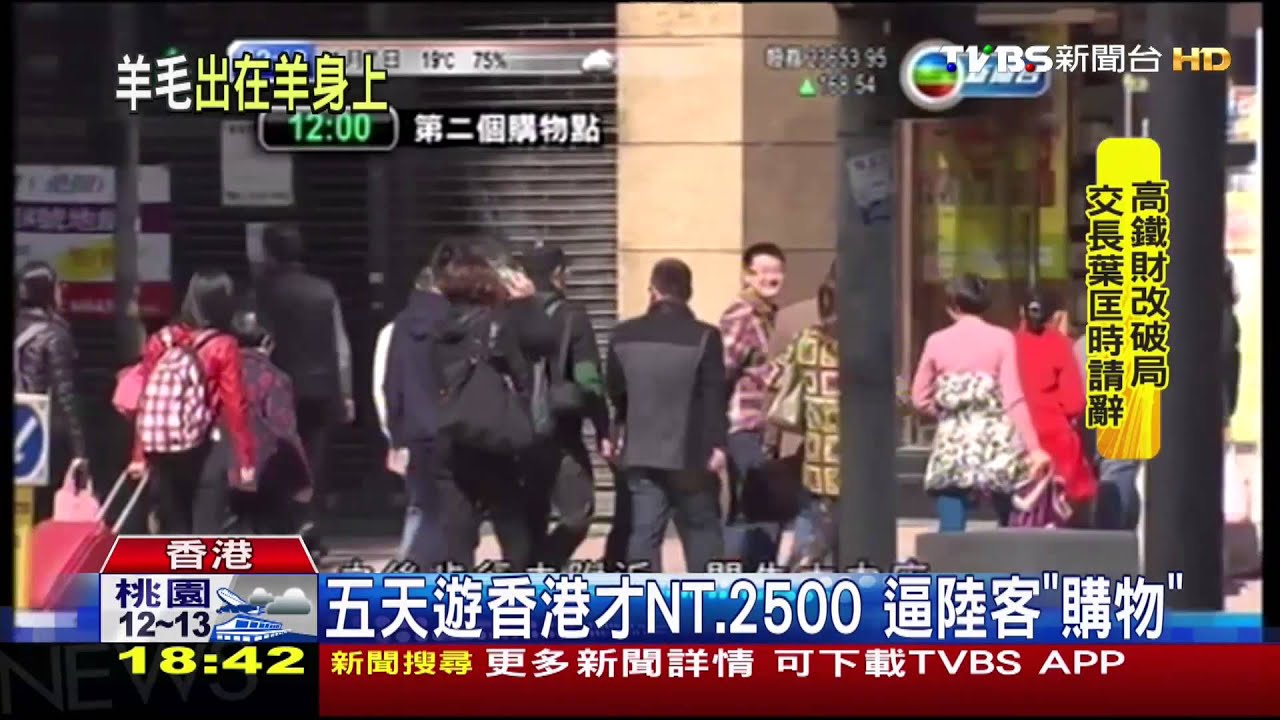 直擊陸客低價團遊港 NT250元一日遊
