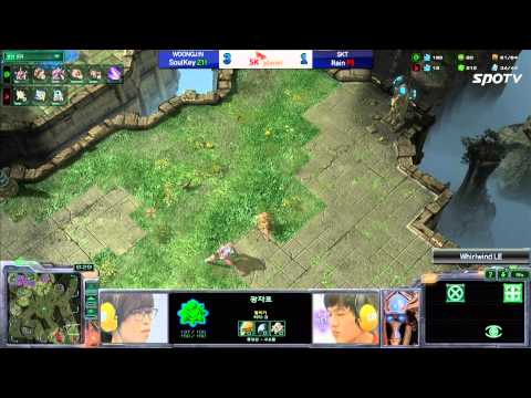 [0624] SoulKey(WOONGJIN) vs. Rain(SKT1) ZvP 5SET Whirlwind -Starcraft2,esportstv,SPL