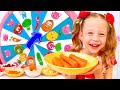 Nastya and dad made a smoothie challenge. Collection for children