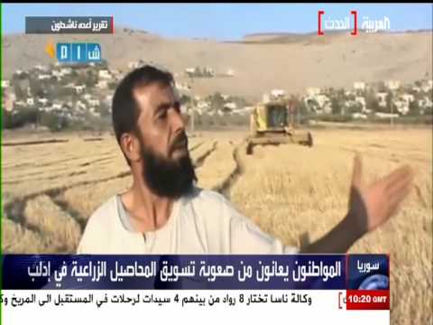 تقرير أبو علي الروجي حول معاناة المزارعين في تسويق المحاصيل في إدلب على قناة العربية الحدث