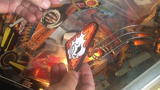 How to install rubber, starpost and slingshotplastic on No Fear Pinball machine