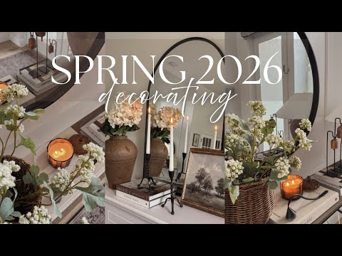 Spring Home decorating 2026 | Decorate with me for Spring 2026 | Cozy Home decor & floral styling