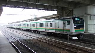 preview picture of video '宇都宮線E233系附属編成 宝積寺駅発着 JR-East E233 series EMU'