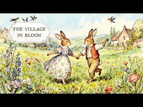 Spring Magic in the Quiet Village 🌷 A Day of Blossoms, Friendship & Gentle Folk Music (1 Hour)