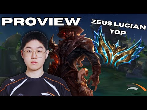 HLE Zeus PROVIEW | Lucian TOP | Challenger Gameplay