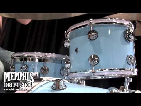 DW Collector's Series Maple/Mahogany Drum Set - Powder Blue