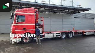 Camion plateau DAF XF 440 XF 6X2 HMF 900-K2 Crane Kran Winch Lift+Steering Axle Ful | Image 4 - Autoline