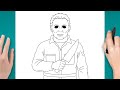 How To Draw Michael Myers Step By Step Drawing