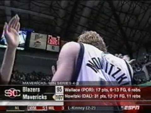 Dallas Mavericks Avoid 3-0 Collapse vs. Blazers (2003 Game 7 SportsCenter Highlights)