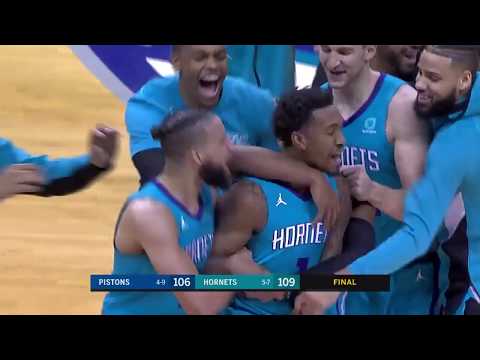 Malik Monk GAME-WINNER - Pistons vs Hornets | November 15, 2019 | 2019-20 NBA Season Video