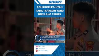 Sosok Polisi yang Beri Kejutan Ulang Tahun ke Tahanan bawa Kado 4 Kotak Pizza, Target Menangis Haru