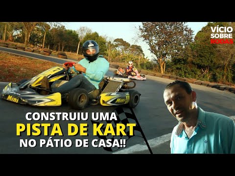 Construiu uma PISTA DE KART no pátio de casa!! | Diversão garantida | Vício Sobre Rodas