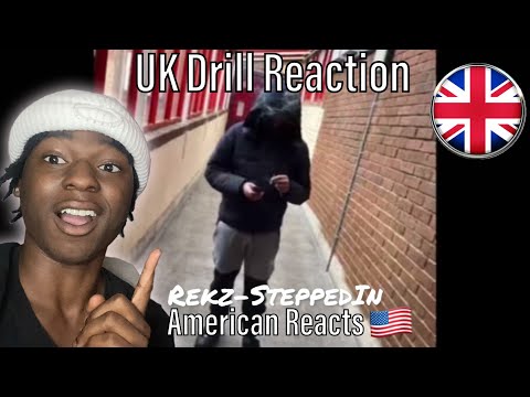 American Reacts to Uk Drill! Rekz - Stepped In #Exclusive #unreleased #woodgreen
