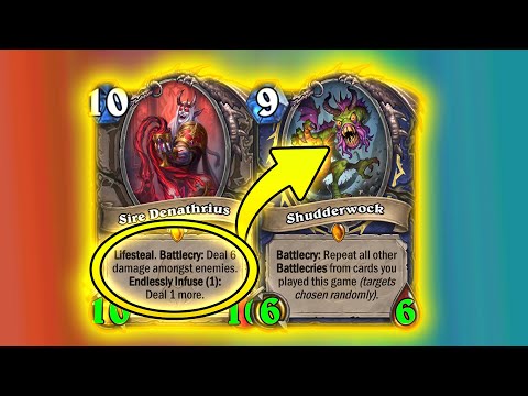 Sire Denathrius + Shudderwock = BORKEN! Quest Shaman At Castle Nathria Mini-Set | Hearthstone
