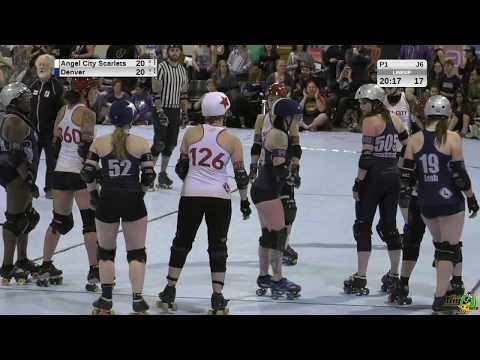 Big O 2018: Angel City Hollywood Scarlets vs. Denver Mile High Club [WFTDA] (T1G15)