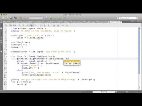 A Simple Python Quiz Program Part 3