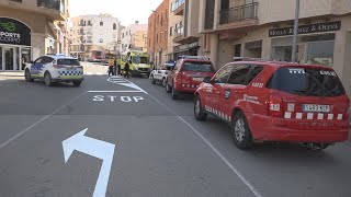 Incendi a la Via Augusta de l’Hospitalet de l’Infant