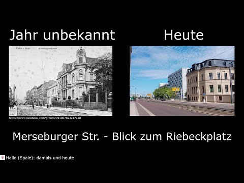 Halle (Saale) damals vs. heute #7